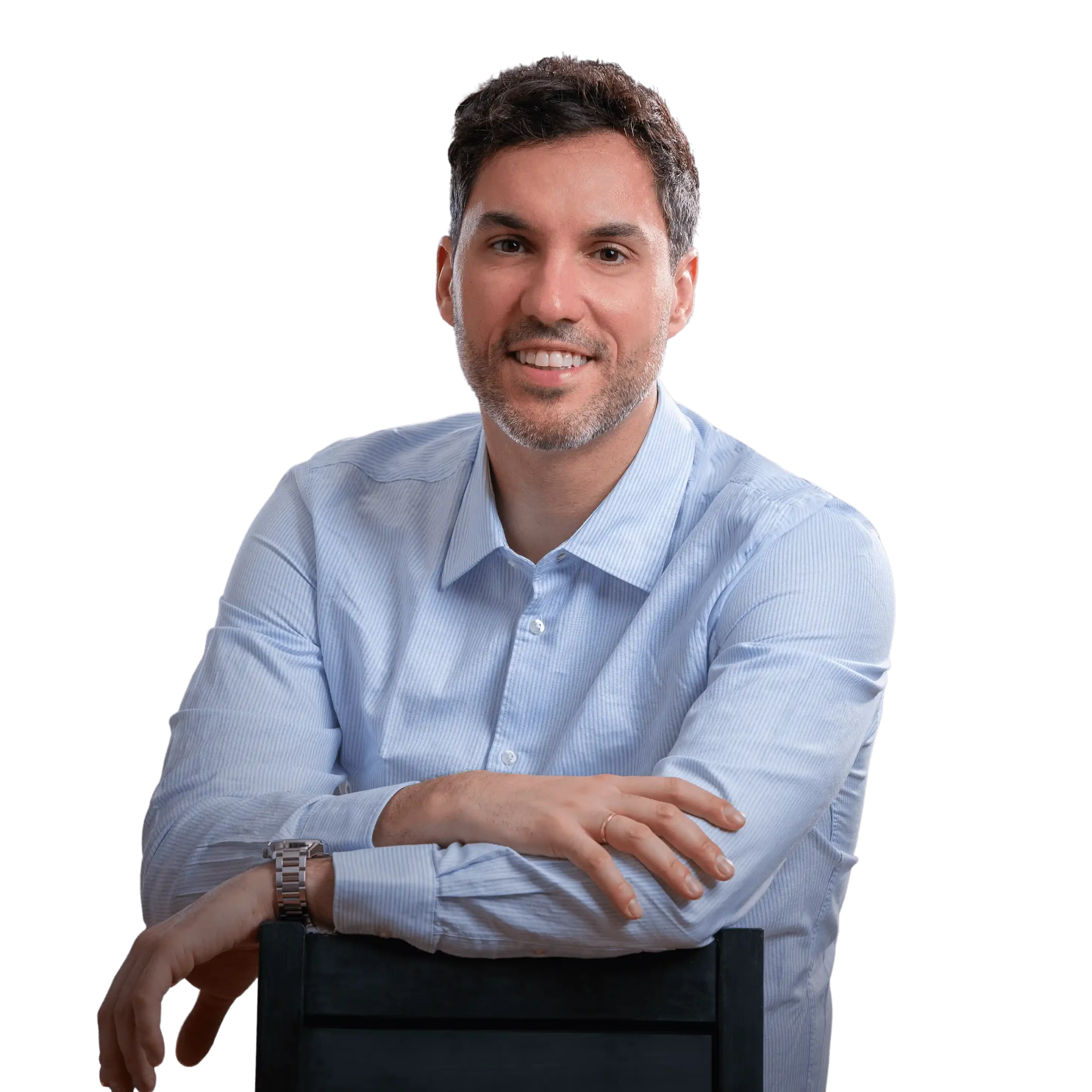 Retrato profesional de Rafa Gálvez utilizado en su sitio de consultoría empresarial